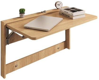 TT-YEC Wandmontierter Flip-Tisch, Fester Holzfalttisch, Klapptisch Für Kleinen Raum, Küchenklapper Wandtisch, Multifunktional Schwimmende Unsichtbare Esstisch,A59cm