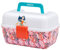 Zebco Youth Wonder Woman Tackle Box, Single Lift-Out Tray, Secure Snap Closure, Pink