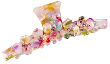 Große Haarspangen für Damen, kleine Blumen, hochwertige Haarklammern für Damen, dünnes, dickes, lockiges Haar, rutschfest, starker Halt, mehrfarbig