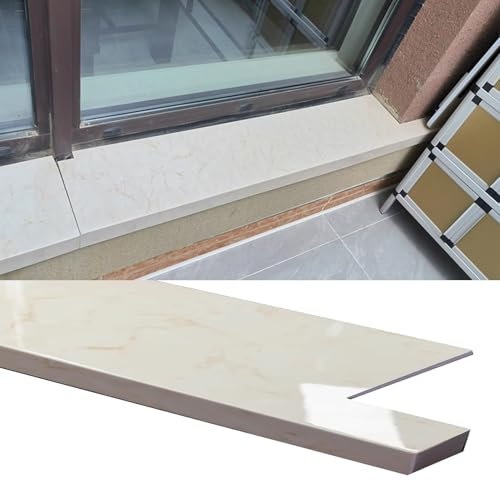 Davanzale Interno Finestra Nasello di Protezione per Davanzale per Finestre in Cemento, Copridavanzale Extra Largo per Piano di Lavoro per Interni, Piastra di Estensione Moderna per Davanzale(60x15cm