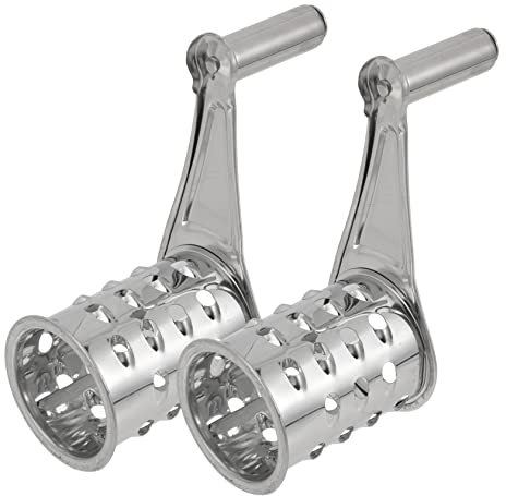 Rallador de Queso Manual Rotatorio de Acero Inoxidable 2 Piezas