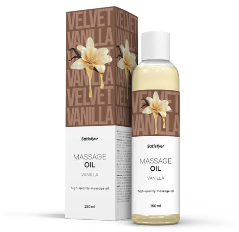 Satisfyer Massageöl Vanilla | Intim geeignet | Leicht zu verteilen | 250 ml