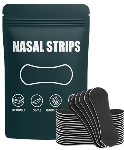 Bandelettes Nasales 60 Pièces, Strips Confortables et Respirants pour Sommeil Détendu, Maintien des Voies Nasales, Sport, Voyage et Usage Quotidien, Adhésif Résistant et Flexible