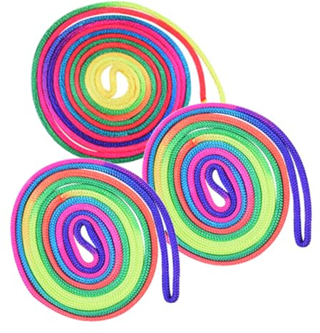 SUPVOX 3pcs Rainbow Cats Cradle String for Party Favors Finger String Game for Hand Exercise and Fine Motor Skill Development Colorful Weaving Rope for Classroom Activities and