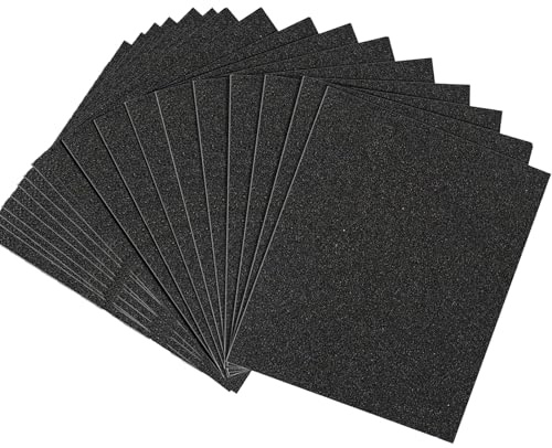 18 Sheets Sandpaper 120/180/240/320/400/600/800/1000/2000 Grits Wet and Dry Polishing for Cars Metals Walls Wood Furniture,Sand Paper 9x11 Inch