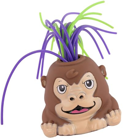 Bwuikim Lovely Fun Cartoon Monkey Skeleton Chicken Shape Squeeze Toy Prize for Students for Teenager Stress Relief Gadgets