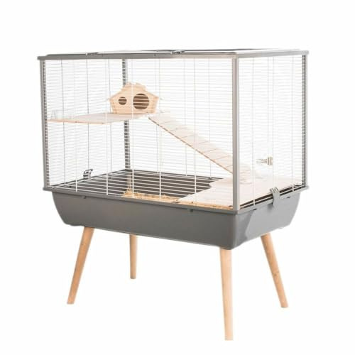 Zolux Neo Silta bur liten gnagare L 77,5 X P 47,5 X H 87,5 cm grå