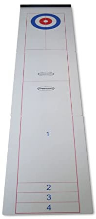 Gamesson Curling & Shuffleboard Spiel - 178 x 40 cm | Tisch-Brettspiel für Kinder, Erwachsene, Freunde & Familie | Unisex Home Fun & Compact Travel Entertainment mit Pucks & Anleitung (evtl. Nicht in