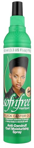 Sofnfree Black Castor Oil Anti-Dandruff Curl Moisturizing Spray 350ml