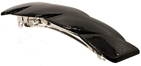 1Stk Patentspange 10x2,5cm in schwarz - Made in Germany - WeLoveBeads