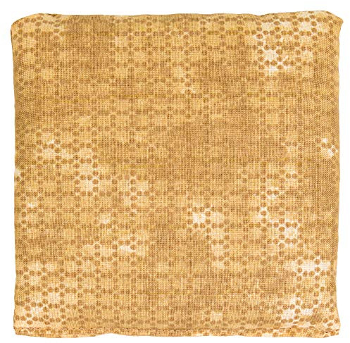 Dinkelkissen 12x12cm batik-gold. Wärmekissen & Kältekissen Körnerkissen