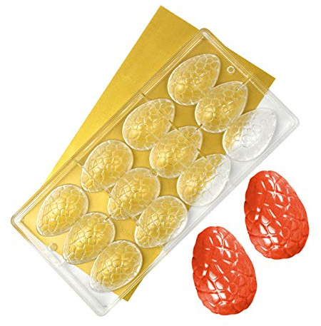 DUBENS Lot de 12 moules en polycarbonate pour chocolats et gelées de Pâques