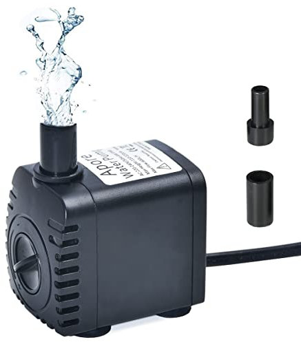 Aoonar Pompe d'acqua per Acquario Stagno Sommergibile Fountain Piscina Giardino d'acqua, 8W 600L/H