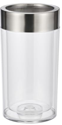 Bambelaa! Weinkühler Sektkühler Flaschenkühler Getränkekühler Aus Kunststoff Doppelwandig Mit Edelstahlring Ca. Ø 12 x H 19.5 cm