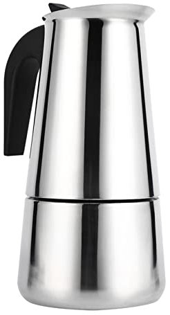 Jenngaoo Espresso Coffee Maker, 2/4/6/9 Cups Portable Stainless Steel Moka Pot Italian Espresso Coffee Shot Maker for Gas, Stovetop and Induction Cookers(9 Cups - 450ml)