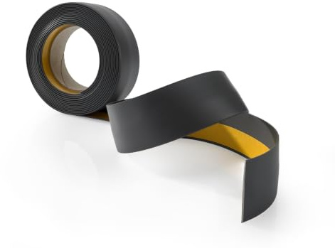 Quest Moldura de Cubrición PVC 50 mm Autoadhesivo Perfil - Gris oscuro, 5 m