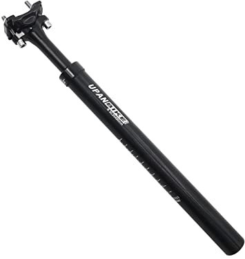 UPANBIKE Fahrrad-Sattelstütze, 400 mm Länge, φ27,2 mm, 28,6 mm, 30,9 mm, 31,6 mm, Stoßdämpfer-Sattelstütze