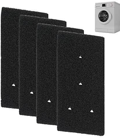 Gobesty 4PCS Filtres pour Sèche-linge Bauknecht Privileg Whirlpool HX 481010716911, Filtre Éponge pour Sèche-linge à Pompe Chaleur et Séchoir à Condensation