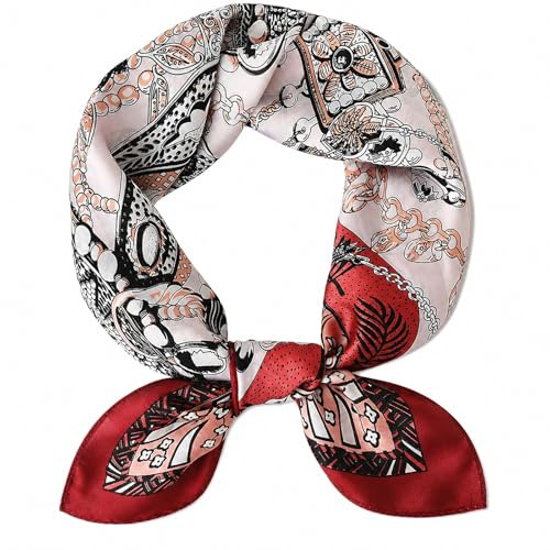 MAIRY Damen Schal Seidentuch Bandana Halstuch Kopftuch Schals DF-M72