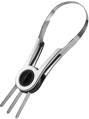 predolo Multifunktionaler Doppelkopf-Mangoschneider, Fruchtspalter, Entkerner, Würfelschneider, Werkzeug zum Entfernen von Fruchtkernen, Edelstahl, Edelstahl 304