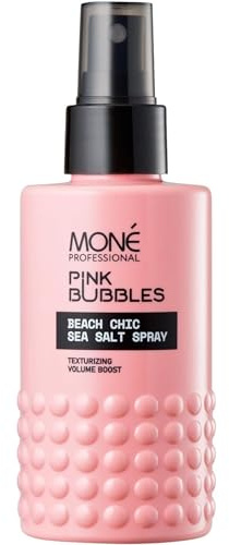 MONÉ PROFESSIONAL Spray de Agua de Mar Pelo - Voluminizador Cabello Fino - Ondas Playeras Naturales - Volumen Mujer - Efecto Suave con Aroma de Vainilla - Salt Spray for Hair - 150 ml
