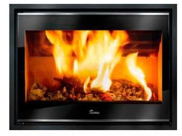 LACUNZA LOIRE 800 DE LACUNZA Chimenea Insertable de Leña 11 kW Acero Inoxidable Pintado Control de Potencia Variable Montaje de Insertar 98 m2