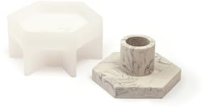 Jesmonite Moule en Silicone Bougeoir 10 x 5 x 8,2 cm