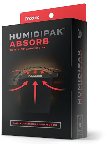 D'Addario Humidipak Gitarren Absorb-Kit, Zwei-Wege Feuchtekontrolle | Zwei-Wege-Feuchtigkeitskontrolle für Gitarren hilft gegen Risse und Verzug und erhält die ideale Kofferfeuchtigkeit.
