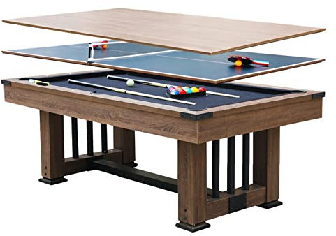 Suuim 8 Fuß 2,4 m Multifunktionales Tischtennis, Billard, Esstisch