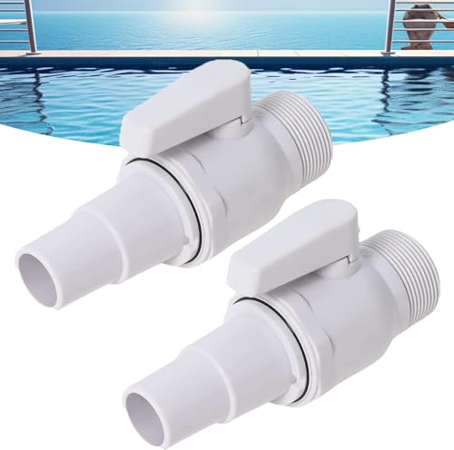 Paquete de 2 Válvula de Bola,Tadpolez Válvula de Cierre Para Piscina