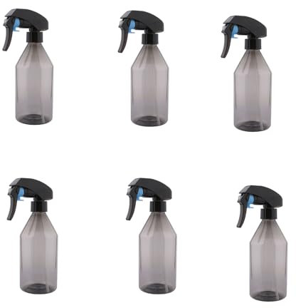 driew Pflanzen-Sprühflasche, Sprühflasche für Pflanzen, Wassersprühflasche, Wassersprühflasche, 284 ml, Schwarz, 6 Stück