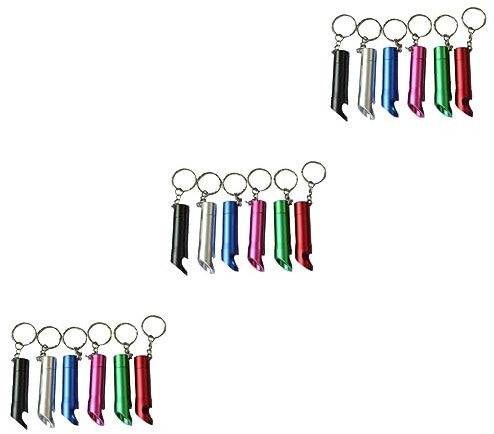 Garneck Taschenlampe Flaschenöffner 18 Stück Schlüsselanhänger Taschenlampe Schlüsselanhänger Stilvoller Schlüsselanhänger Flaschenöffner Schlüsselanhänger Schlüsseldekoration