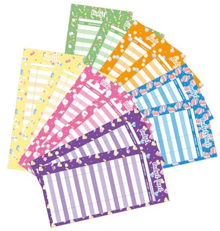 SEWACC 72 Stk Budgetkarte budget umschläge budget organizer budget planung Geld-Organizer-Karten Arbeitsblatt zum Kassenbudget Helfer zur Kostenerfassung Budgetplaner-Karten Papier