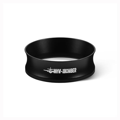 MHW-3BOMBER 58mm Magnetic Dosing Funnel,Espresso Dosing Funnel Outward Locking Design,Coffee Powder Dosing Rings with10 magnets,Coffee Dosing Ring for Espresso&Barista Accessory, Model:DR5546B-OS