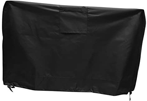 MERRYHAPY Copertura per Barbecue Oxford 420d, Protezione Anti-uv per Griglia da Esterno 32x32x24in, Resistente al Gelo al Calore, Accessorio per Barbecue da Giardino Regolabile Coulisse