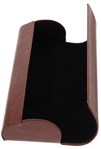 WRITWAA 2stücke Brillenetui Aus Strapazierfähigem Leder Magnetischer Verschluss Eleganter Schutz Für Sonnenbrillen Und Brillen Für Damen Und Herren Braun