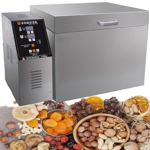 Electric Heating Roasting Machine,Coffee Bean Roaster,Commercial Coffee Roaster Machine,Adjustable Temperature and Even Baking,7min Quickly Heating,Stir-Fried Whole Grains,Type10