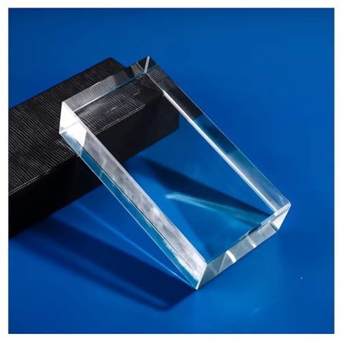 Zfmnoyev Séparateur De Pièce en Briques De Verre, Briques De Verre Pleines Transparentes, Cloison Décorative pour Bureau, Blocs De Verre À Isolation Phonique Et Thermique, pour Bars(Clear-F)