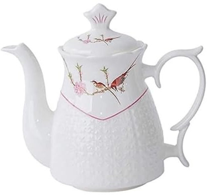 DHAEY Aceitera Dispensador de Aceite y vinagre, Botella Vintage de cerámica Blanca, vinagrera de vinagre y Salsa de Soja con Boquilla de Aceite, Recipiente for condimentos Cocina(15 * 16cm)