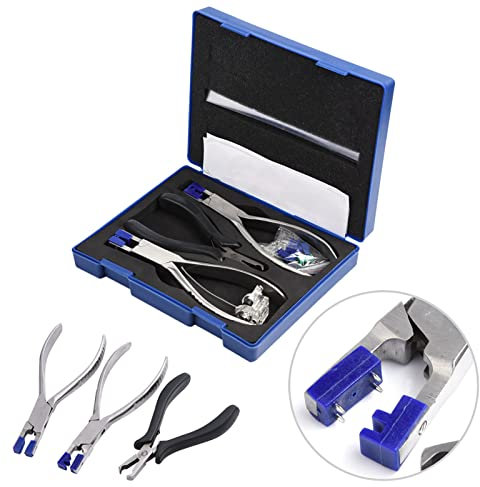 Itonash Juego de Decapas para Reparación de Marcos sin Borde, Kit de Herramientas de Acero de Acero Inoxidable de Alto Grado, Herramientas Profesionales con Estuche Azul para Uso óptico
