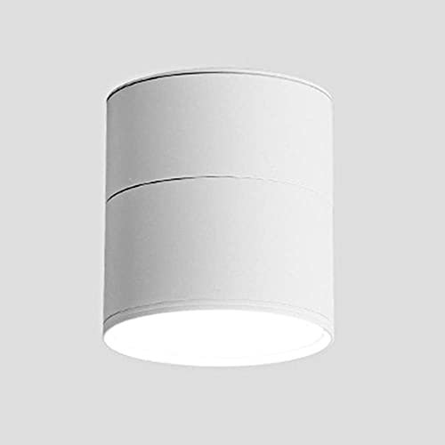 Generico Faretto a LED Compatible with interni Faretto da soffitto orientabile a 360° Montato su COB Lampada da parete o faretto in alluminio retrattile,lampadario