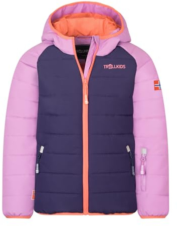 Trollkids Veste de ski Hafjell Pro pour enfant, Violet profond, 128