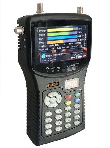 Cercatore TV satellitare combinato da 4,3 pollici (S2+T2+C) e test telecamera CCTV e regolazione monitor CAM Combo DVB-S2+T2+C AHD AV Digitale(KPT-265ST+)