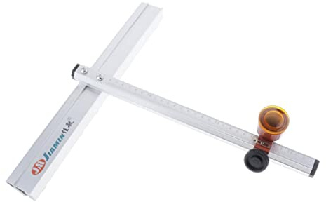 Tagliavetro a spinta in lega di tipo T con manico ergonomico, lunghezza 37 cm, per vetro colorato e taglio minerale