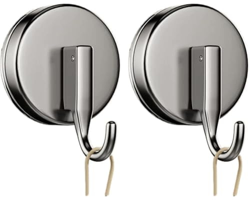 2Pcs Suction Cup Wreath Hanger for Front Door, Heavy Duty Punch-Free Hooks for Glass Window Over Door, Metal Towel Hooks for Kitchen Showers Bathrooms Mirrors