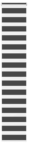 Doppelrollo Schwarz 45x200 cm für Fenster - 100% Polyester, lichtundurchlässig & langlebig - Perfekter Sichtschutz für Wohnzimmer & Schlafzimmer
