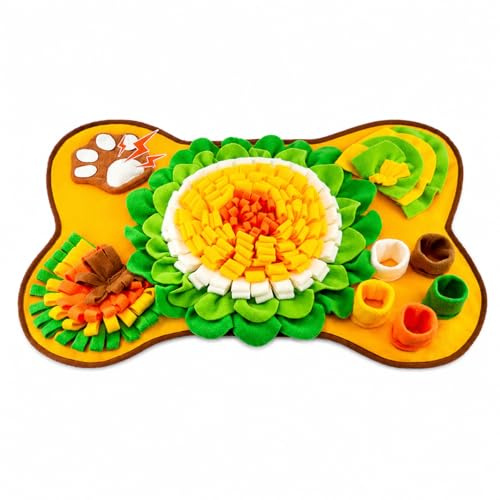Tapis de Fouille pour Chien - Tapis à Renifler Anti-Ennui, Jouet d’Occupation, Stimulation Mentale et Repas Plus Lent.