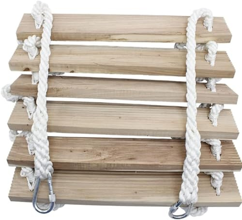 Échelle De Secours Échelle De Secours Appartement Planche Antidérapante Échelle De Corde D'ingénierie, Échelle De Feu en Nylon, Échelle Compacte D&, 30cm Spacing, 20M/65.6FT