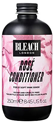 Bleach London Rosé Conditioner - Vegan & PETA-Approved Soft Pink Conditioner, for Bleached Blonde and Pastel Pink Hair, Colour Depositing, Eliminates Blue Dye - Paraben Free - (250 ml)