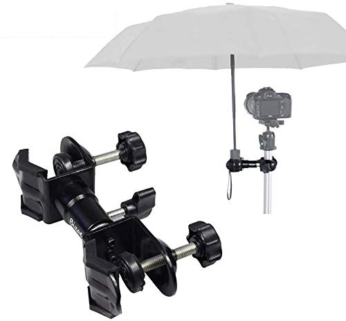 Hooshion Umbrella Chair Clamp for Cameras, Black, Tripod Mount